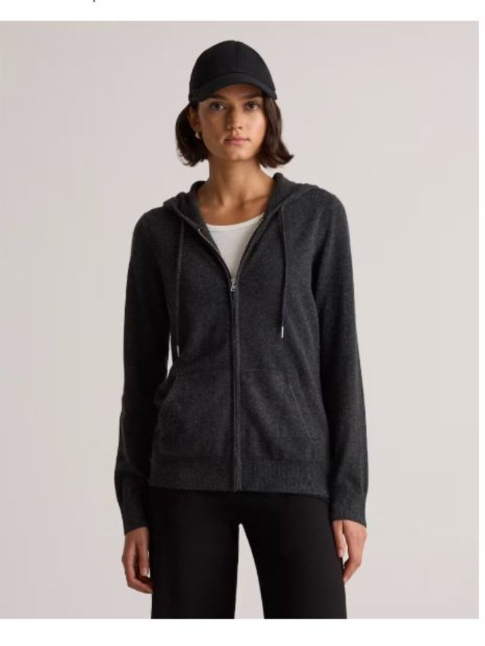 NWT Quince 100% Cashmere Hoodies!  XS and Medium.  Charcoal Grey